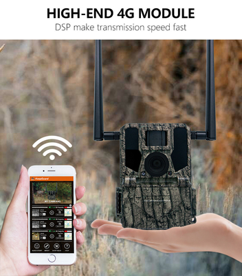 4G Wireless Trail Camera Hidden Camouflage KW897 com Dual Antennas Night Vision 36MP 2K Video para caça de veados