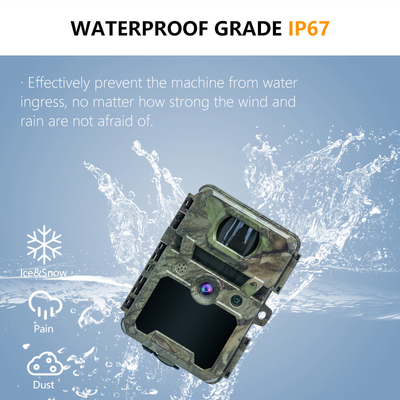 KW571 Fábrica OEM ODM Mini Wildlife Scouting Timelapse Trail Camera IP67 Sensor CMOS sem brilho e memória SD Visão noturna