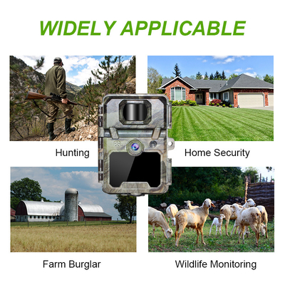 KW571 Fábrica OEM ODM Mini Wildlife Scouting Timelapse Trail Camera IP67 Sensor CMOS sem brilho e memória SD Visão noturna