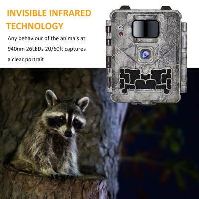 KW561 Trail Infra Cam Mini 30MP 0.25s Velocidade Resolução de vídeo 4K Sensor CMOS à prova d'água SD Me