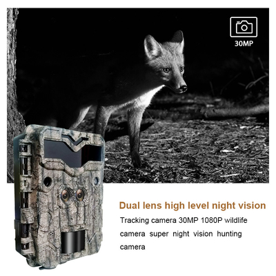 KW698A câmera de trilha de caça de duas lentes 2 sensores câmera de reconhecimento de jogos 4K câmera de visão noturna