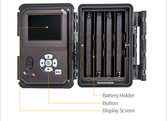 KW788 Trail Camera câmera de caça impermeável 0.1s gatilho 4K visão noturna 32MP câmera infravermelha impermeável