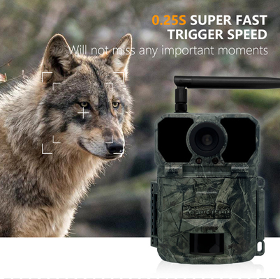 KW865 WIFI Câmera oculta Câmera de caça sem fio IP67 20MP Câmera de rastreamento que envia imagens para o seu