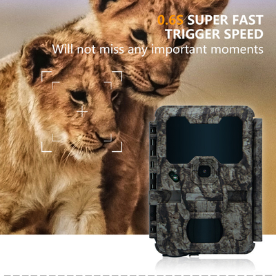 KW865 WIFI Câmera oculta à prova d'água IP67 20MP 0.6s velocidade de disparo até 512GB armazenamento trilha de visão noturna Câmera