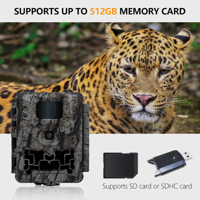 Trail Camera KW561 30MP 0,25s gatilho Velocidade 4K Resolução de vídeo IP67 à prova d'água até 512GB câmera de desconto de armazenamento