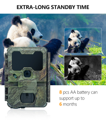 WIFI trail Camera KW866 impermeável IP67 OEM/ODM até 512GB Cartão de memória SD 32MP 4K câmera de vida selvagem