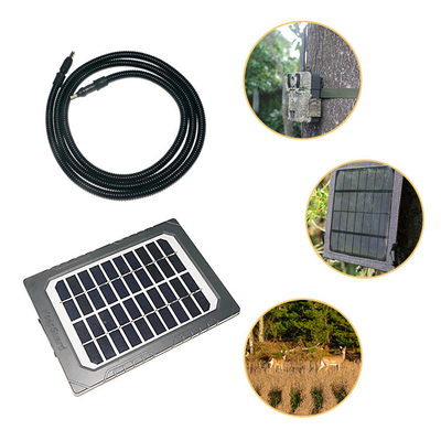 acessórios de caça painel solar como energia suplementar ABS25 material à prova de fogo com parafuso em fio em ambas as extremidades do cabo