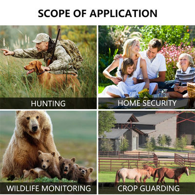 Câmeras de caça HD personalizáveis para rastreamento de vida selvagem com suporte para cartão de memória de 512GB