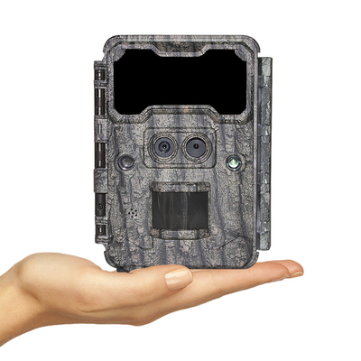 Câmera de caça de lentes duplas KW696 OEM/ODM 0.4s velocidade de resposta 1080P/30MP à prova d'água IP67 100ft alcance noturno para caça de animais selvagens