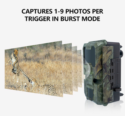 WIFI trail Camera KW866 impermeável IP67 OEM/ODM até 512GB Cartão de memória SD 32MP 4K câmera de vida selvagem