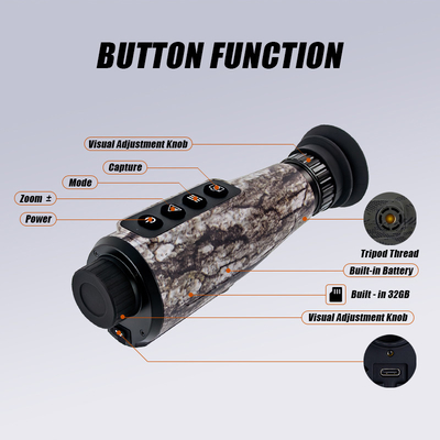 Mantenha-se conectado e registe as suas aventuras com este monocular de imagem térmica com acesso Wi-Fi e capacidade de bateria de 4000mAh