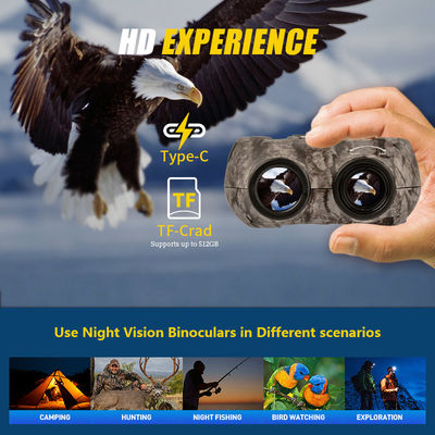 Binoculares de visão noturna portáteis profissionais 12x25 de alta potência para acampamento ao ar livre Aventuras de caça Condições de pouca luz