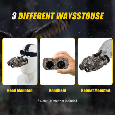 Capacidade de visão noturna • Tela de exibição de alta resolução • Visibilidade de longo alcance • Design durável e resistente adequado para uso externo • Controles fáceis de operar • Bateria recarregável