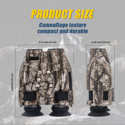 Capacidade de visão noturna • Tela de exibição de alta resolução • Visibilidade de longo alcance • Design durável e resistente adequado para uso externo • Controles fáceis de operar • Bateria recarregável