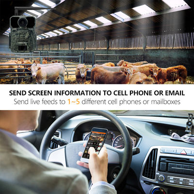 Câmera sem fio Ip65 impermeável 1080p Hd 180mA da fuga do CMOS 25m IR