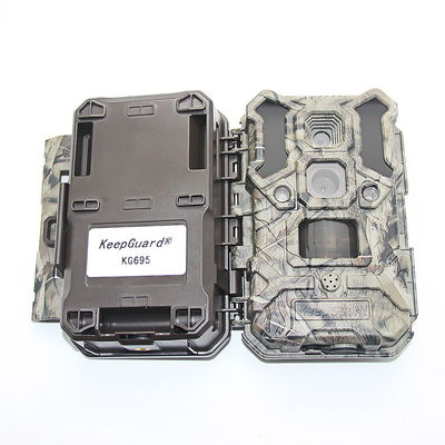 Câmera de trilha oculta externa de 14 MP IP67 com duas lentes flash de baixo brilho
