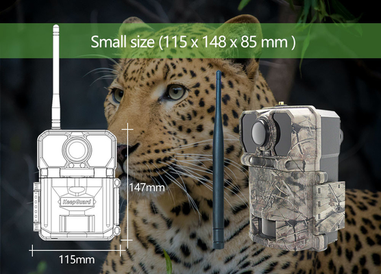 A câmera exterior CMOS da fuga dos animais selvagens da G/M MMS camufla 30MP 4G 1080P que caça a câmera