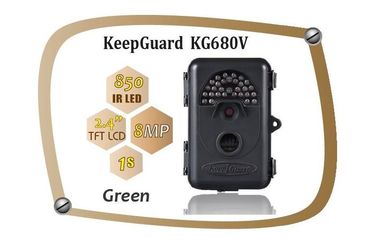 Câmera impermeável KeepGuard 680NV do movimento de IP54 8MP Trial Camera Wildlife