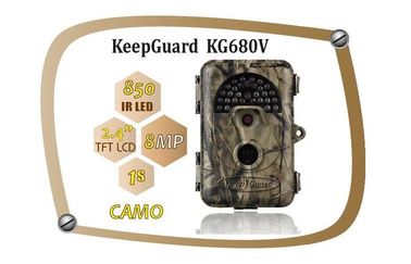 Câmera impermeável KeepGuard 680NV do movimento de IP54 8MP Trial Camera Wildlife