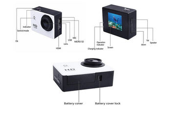 Câmara de vídeo completa 30M de mergulho Waterproof da ação dos esportes de WiFi DV 1080P HD