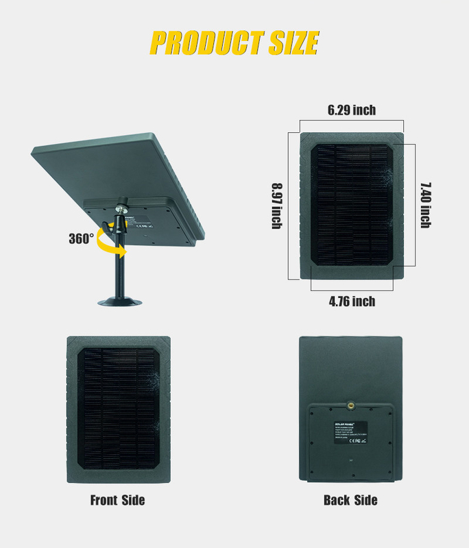 KS26 painel solar de 12W energia suplementar ABS25 material à prova de fogo IP67 ligação multi-interface à prova de água