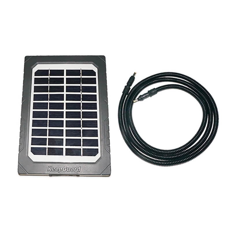 acessórios de caça painel solar como energia suplementar ABS25 material à prova de fogo com parafuso em fio em ambas as extremidades do cabo