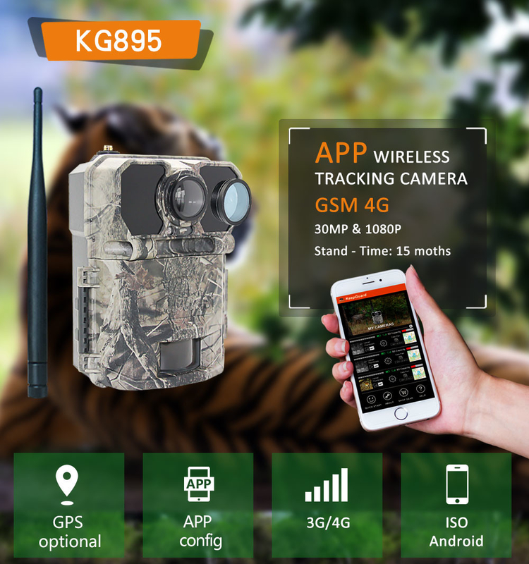 Display LCD 4G Trail Camera Programável 940nm NO GLOW ICCID FTP SMTP MMS APP controle acessórios de caça